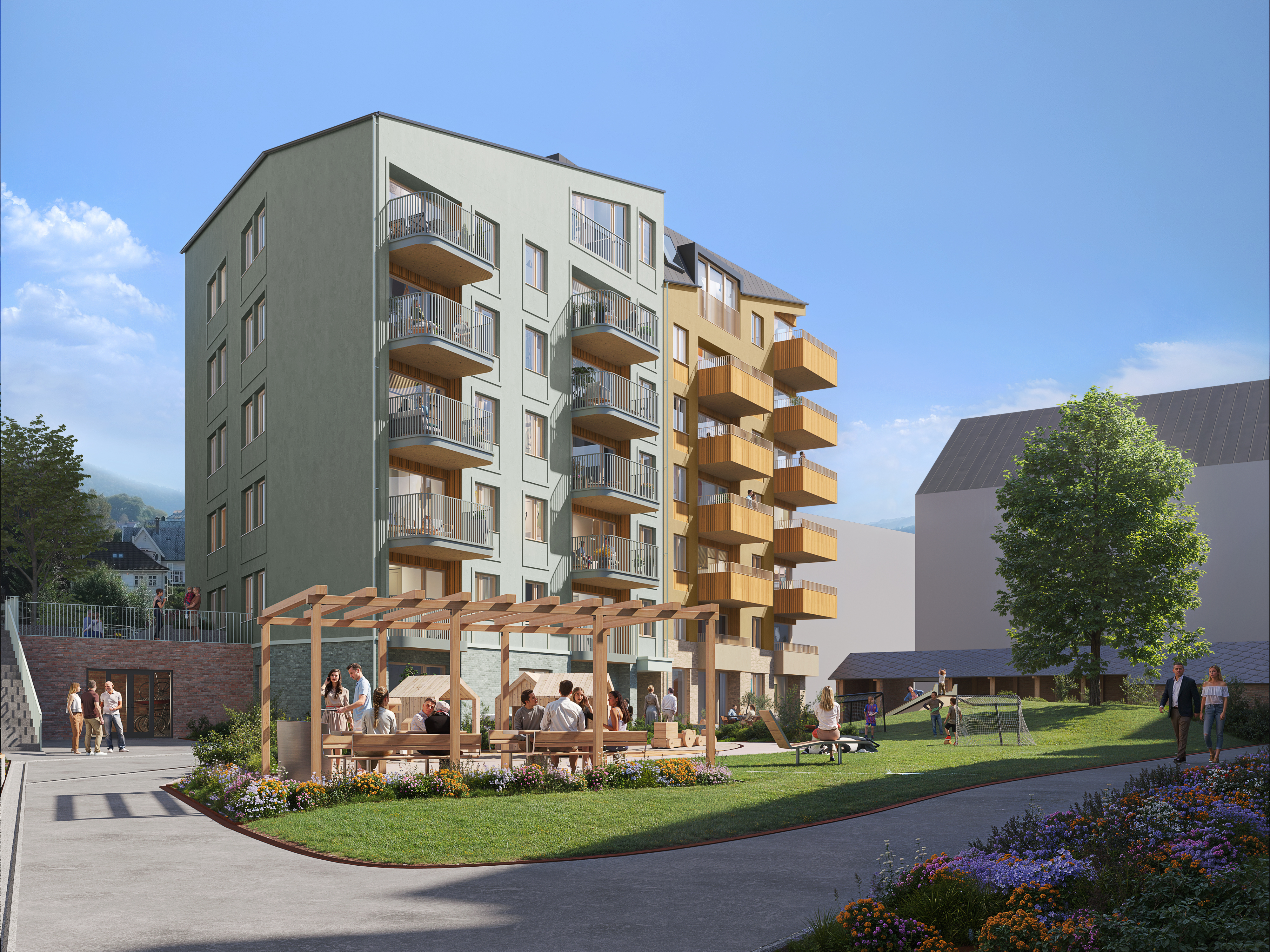 Private Residential Development — courtyard study