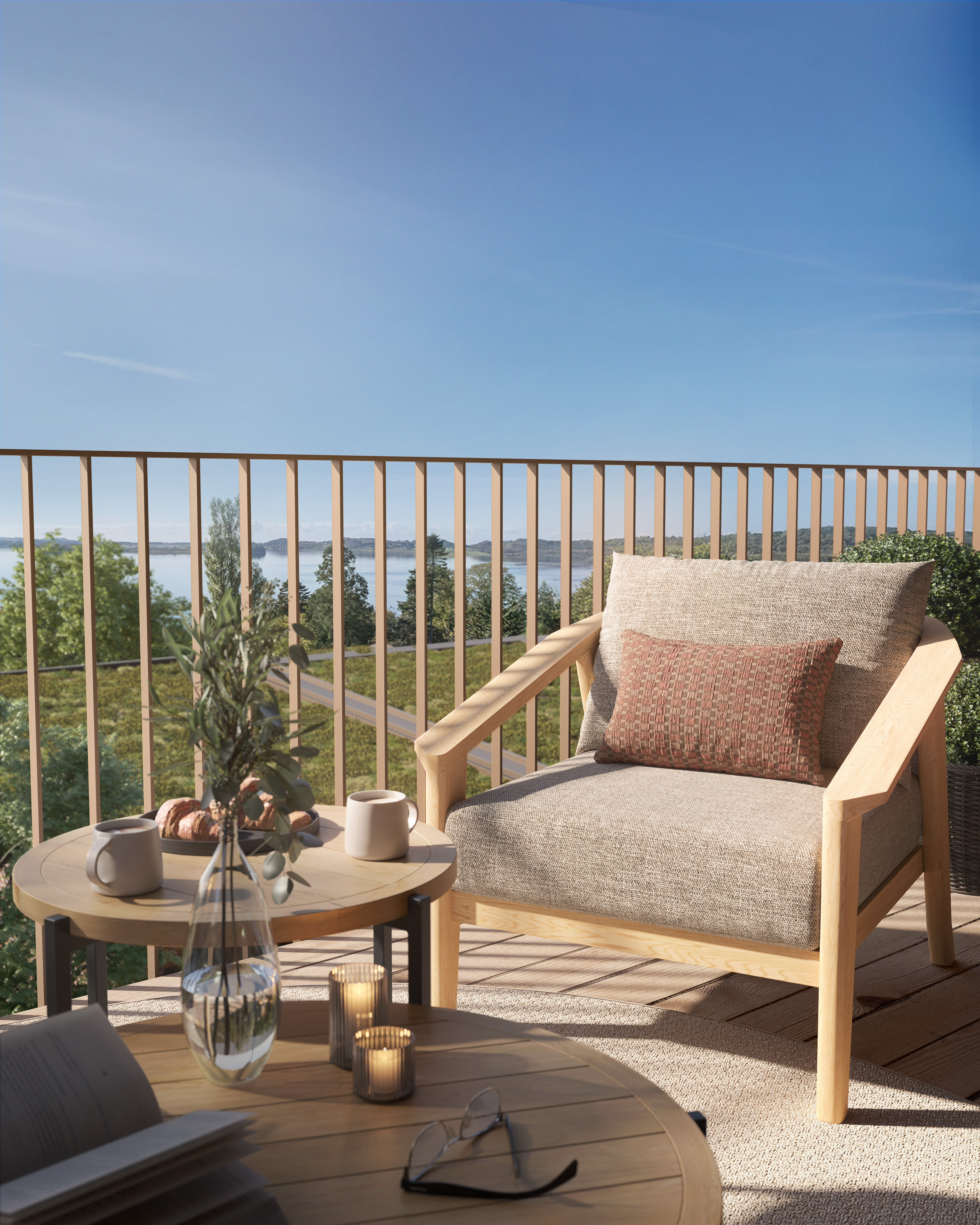 Atmospheric study — armchair on the balcony