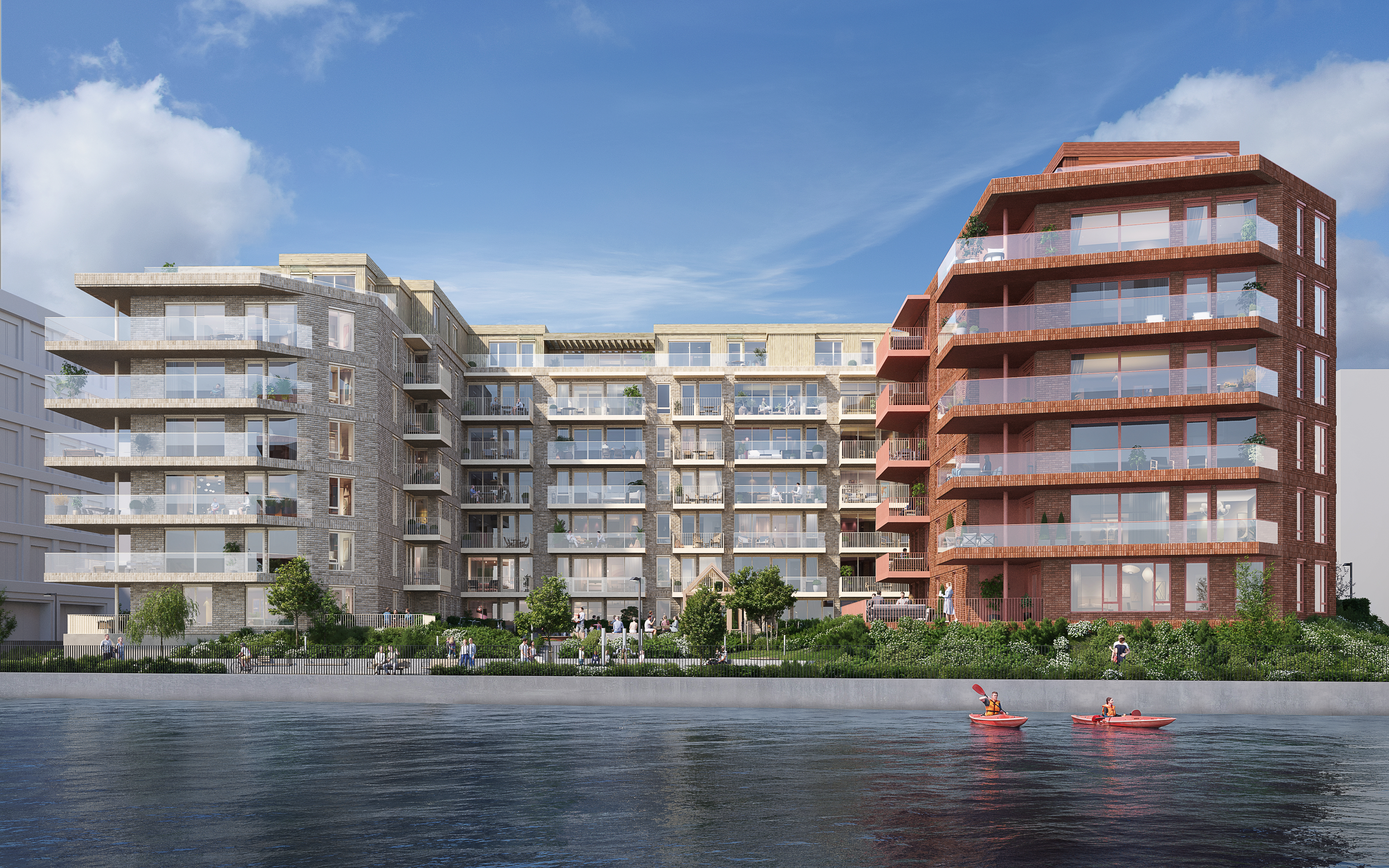 Atmospheric study — riverfront elevation